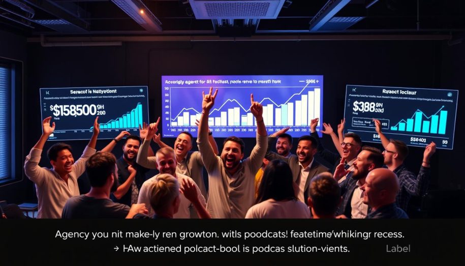 Agency growth powered by Podcast Hawk's podcast guest booking service